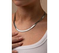 Outrage London Silver Personalised 5MM Flat Snake Chain Necklace | Size: 20 inches Outrage London Silver 20 inches