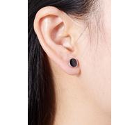 Outrage London Women's Black Onyx Greek Mythology Stud Earrings in Silver | Size: Small Outrage London Silver Small