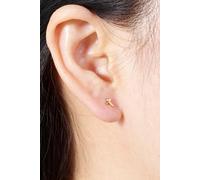 Outrage London Women's Gold Cross Stud earrings | Size: Small Outrage London Gold Small