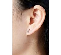 Outrage London Women's Silver crown stud earrings | Size: Small Outrage London Silver Small