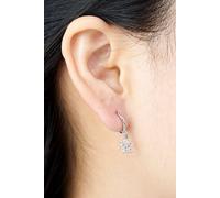 Outrage London Women's Silver flower hoop earrings | Size: Small Outrage London Silver Small