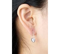 Outrage London Women's Silver heart locket hoop earring | Size: Small Outrage London Silver Small