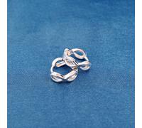 Outrage London Women's Silver Infinity 12mm Hoop Earrings Outrage London Silver 12mm