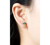 Outrage London Women's Silver pineapple stud earring | Size: Small Outrage London Silver Small