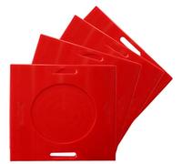 Outrigger Jack Pad，，4 Pack Customized Outrigger Pads - Heavy Duty 40 Tons Support for Crane, Concrete Pump, Camper, Jack Landing - 18x18in (45.7x45.7cm) Mobile Outrigger Mats