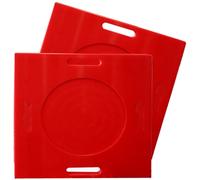 Outrigger Jack Pad，，4 Pack Customized Outrigger Pads - Heavy-Duty Mobile Mats for Crane, Concrete Pump, Camper Support - 40 Tons Capacity, 18x18in (45.7x45.7cm) Landing Blocks