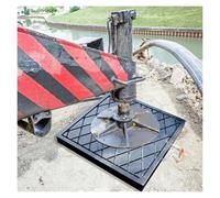 Outrigger Jack Pad，，Heavy Duty Crane Outrigger Pads 12x12in & 24x24in - Stackable Stabilizer Pads for Trailers & RVs, Prevent Sinking, Support 5-35 Tons - Durable, Square-Shaped Jack Blocks