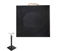 Outrigger Jack Pad，，Heavy-Duty Trailer Jack Pad - Rubber Jack Pad for Stabilizing RVs, Stackable Anti-Slip Outrigger Pads, 19.7x19.7x2in - Durable Gravity Distribution Solution