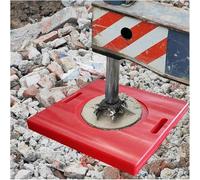 Outrigger Pads for Crane and Travel Trailer, Square Leveling Block with Built-In Handle, 5cm Thick Jack Pad