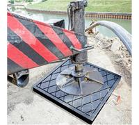 Outrigger Pads for Heavy Equipment, Durable Stabilizing Jack Supports with Easy-Carry Handles, Ideal for Campers and Construction Stability