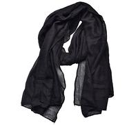 Outrip Light Soft Scarves Fashion Scarf Shawl Wrap For Women Men (Black)(Size: One Size)