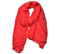 Outrip Light Soft Scarves Fashion Scarf Shawl Wrap For Women Men (Red)(Size: One size)