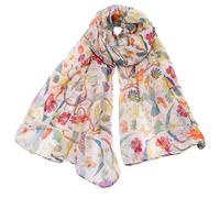 Outrip Womens Cotton Scarves Ladies Light Soft Fashion Scarf Neck Solid Wrap Shawl (BirdWhite)