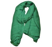 Outrip Womens Cotton Scarves Ladies Light Soft Fashion Scarf Neck Solid Wrap Shawl (green)