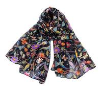 Outrip Womens Cotton Scarves Ladies Light Soft Fashion Scarf Neck Solid Wrap Shawl (ZBirdblack)