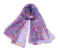 Outrip Womens Cotton Scarves Ladies Light Soft Fashion Scarf Neck Solid Wrap Shawl (ZBirdPurple)