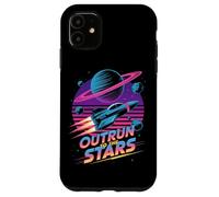 Outrun To The Stars Retro Space Voyage Case for iPhone 11