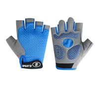 Outryth Kids Cycling Gloves Ages 3-8, Non-Slip Half Finger Bike Gloves | with Padded Anti-Slip Palm, Breathable Shock Absorbing Gloves for Boys & Girls Cycling, Scooter Riding and Outdoor Sports