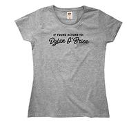 Outsdr Women's If Found Return to Dylan O'Brien T-Shirt - Grey - Small