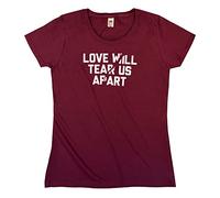 Outsdr Women's Love Will Tear Us Apart T-Shirt - Burgundy - Medium