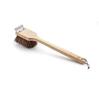 Outset Grill Cleaning Brush, Palmyra Bristle BBQ Brush with Wood Handle