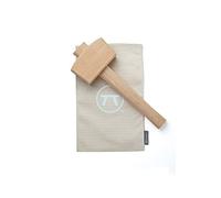 Outset Professional Lewis Bag and Ice Mallet Bartender Kit, 2 Piece Set, Beechwood