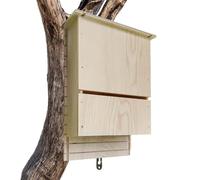 Outside Bat Box - Outdoor Bat Habitat Box | Outside Habitat House Wooden Decor | Wood Bats Houses For Shelter | House Wooden Decor Shelter & Nest For Hib