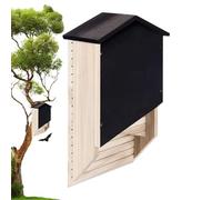 Outside Bat Habitat House Reusable Wooden Bat Nest Box House Shelter Decor