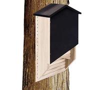 Outside Bat Habitat House, Wood Shelter for Bat Colony, Wooden Bat Box Shelter, Reusable Bat Box House Wooden Decor for Outdoor Hibernation in Your Garden Yard