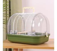 Outside Bird Cage, flight cage, with Handle, can Shade the Sun, Easy to Carry When Going Out, for Small Birds such as Pearl Birds(Green,Small)