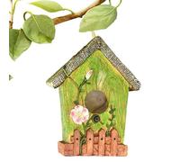 Outside Bird Houses, Resin Small Bird House, Colorful Nesting Box, Decorative Pet Cottage, Garden Decoration For Porch Patio Balcony
