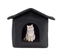 Outside Cat House,Insulated Kitten Shelter - Non-slip Enclosure Pet Accessories for Balcony Multi-cat Household Patio Apartment Camping Ferals Winter