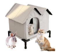 Outside Cat House - Oxford Cloth, Cat Shelter Elevated Floor | Thermal Insulation Waterproof Protection, Foldable Winter Animal Tent For Yard, Garden, Patio, Lawn