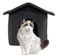 Outside Cat House | Weatherproof Cat Shelter - Non-slip Enclosure Pet Accessories for Balcony Multi-cat Household Patio Apartment Camping Ferals Winter