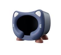 Outside Cat House Weatherproof for Multiple Cats Easy to Put Together, Plastic Cat House Stackable Feral Cat Shelter, for Outside Stray Barn Cat(Blue)