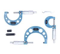 Outside Diameter Micrometer Professional 0.01mm Measurement Tool for Precise Parts Engineering Bearing Steel Construction 0 25mm 25 50mm 50 75mm Set with Storage Box