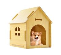 Outside Dog House,Weatherproof Kennel for Dog | Dog Hutch Retreat House, Outdoor Cats Rainproof House for Terrace, Patio, Yard