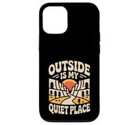 Outside Is My Quiet Place Camping Introvert Hiker Case for iPhone 12/12 Pro