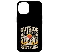 Outside Is My Quiet Place Camping Introvert Hiker Case for iPhone 14