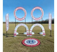 Outside Lawn Drone Obstacle Course Kit, Complete FPV Drone Racing Track Set, RC Model Aircraft Practice Gate Door for Age 6-12 Kids or Adults(Style c)