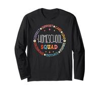 Outside Learning Home Education Dad Mom Squad Homeschool Long Sleeve T-Shirt