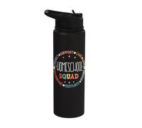Outside Learning Home Education Dad Mom Squad Homeschool Stainless Steel Insulated Water Bottle