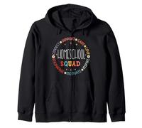 Outside Learning Home Education Dad Mom Squad Homeschool Zip Hoodie