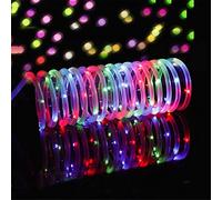 outside lights 10 30M LED Outdoor Garden Rope Light DC24V Plug In Copper Wire String Light Christmas Fairy Garland Light For Xmas Tree Decor 0V EU UK AU Plug Lantern (Multicolor 220V EU UK)
