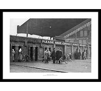 Outside Maine Road Stadium 1950 Framed Manchester City Photo Memorabilia