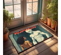 Outside Mats For Front Door Romulus: The Mythical Encounter Between Mortal And Divine Doormat Emo Room Decor Retro Rug(65X90CM)