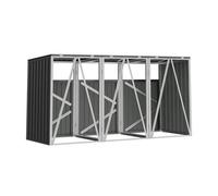 Outside Metal Bin Shed Triple Wheelie Bin Storage