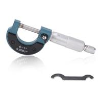 Outside Micrometer, 0.0001in High Accuracy Carbon Steel British System Micrometer, for Measuring Outer Diameter, 0-25mm/0-1 inch Measuring Range, for Mechanics and Jewelers