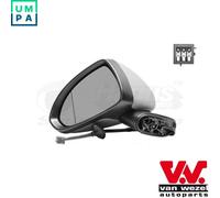 VAN WEZEL 3750805 Outside Mirror for OPEL