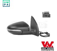 Exterior mirror Right Complete Mirror 5863808 VAN WEZEL for VW GOLF VI